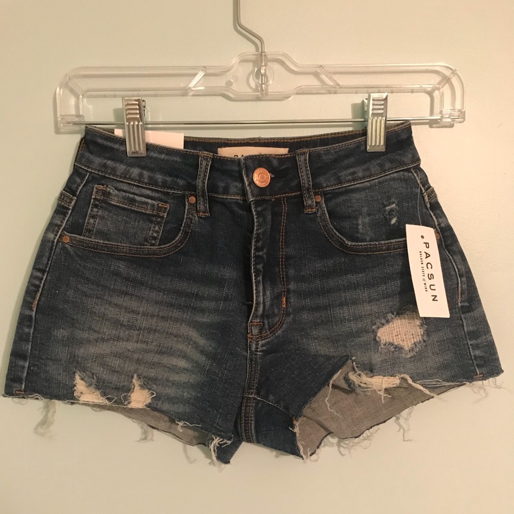 NWT Pacsun High Rise Denim Shorts Size 23